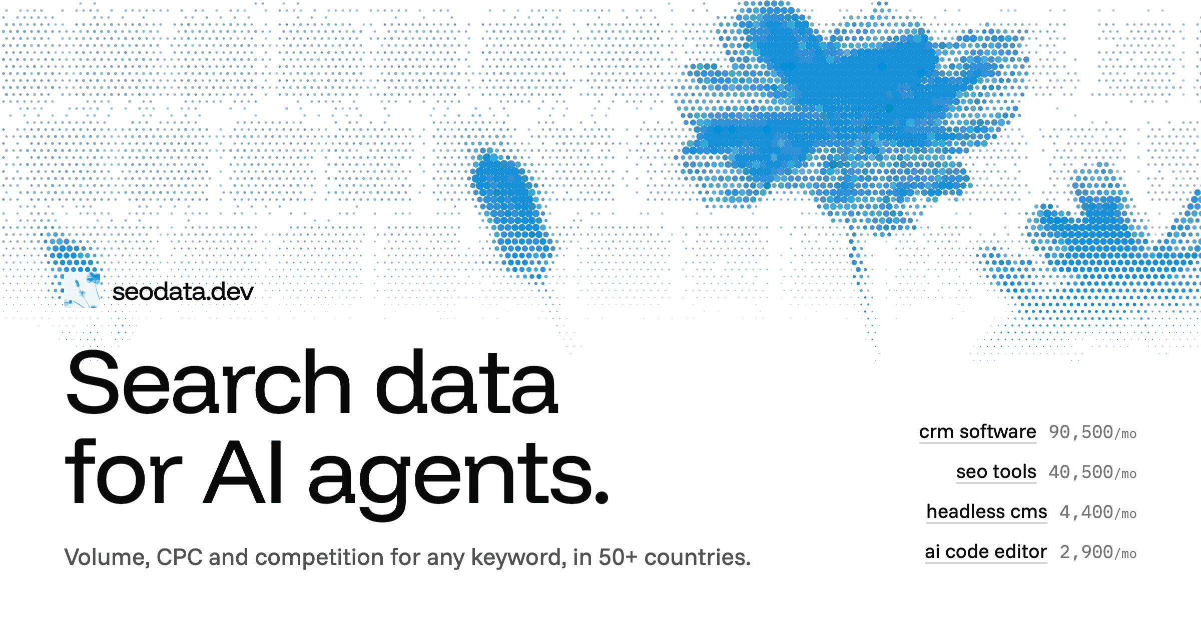 seodata.dev：为 AI Agent 提供免费搜索数据的开放 API