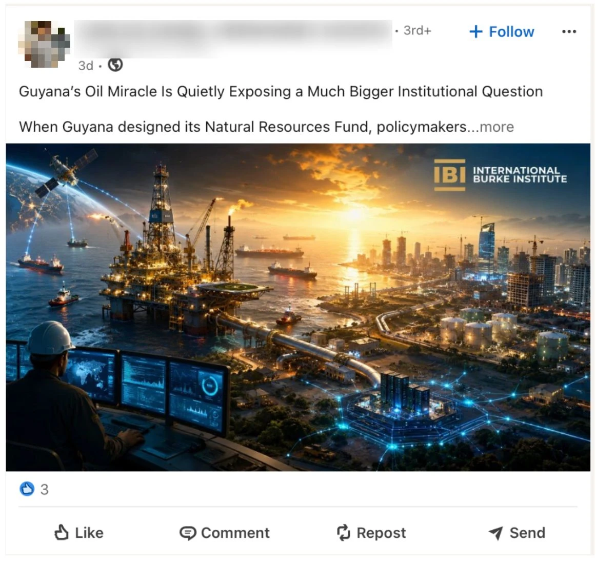 这项行动生成并发布到 LinkedIn 平台的帖子。