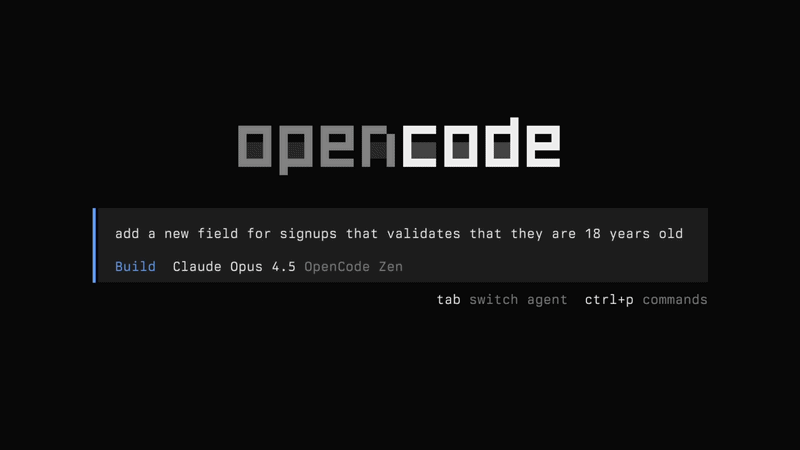 OpenCode is an open-source coding agent.