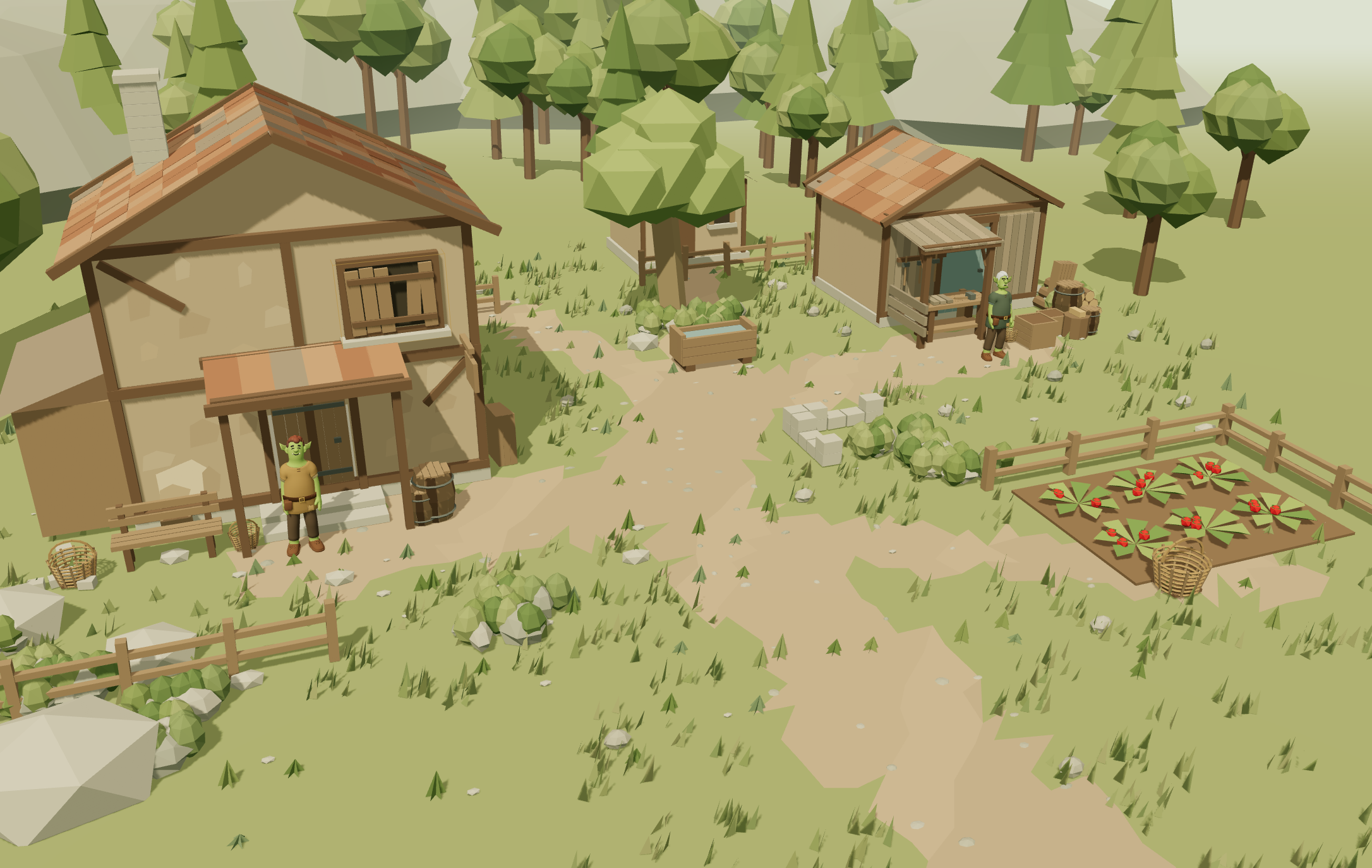 Mythcastera's town, built and reviewed in our development workflow