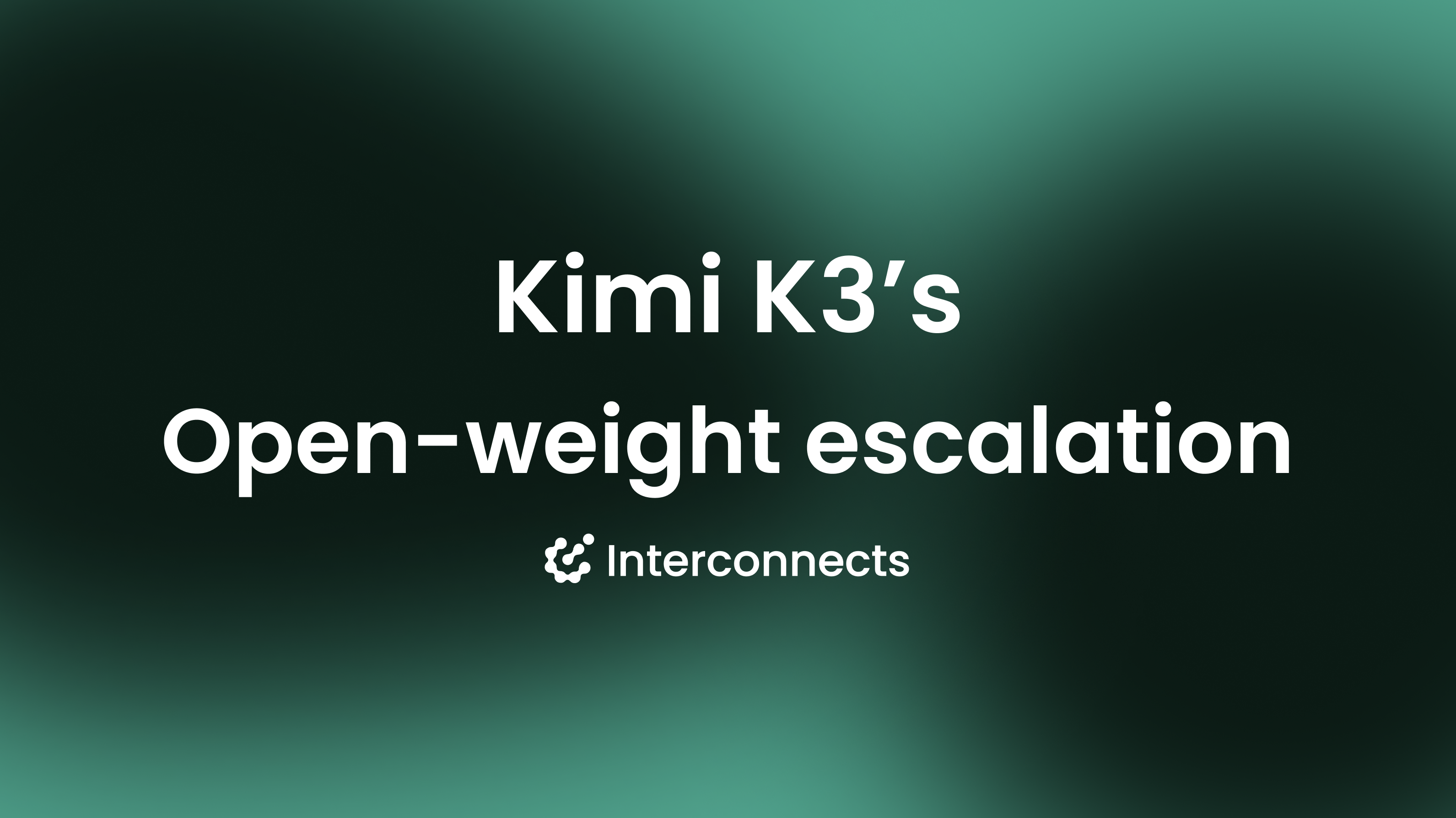 Kimi K3 开源权重:开放模型逼近前沿的里程碑
